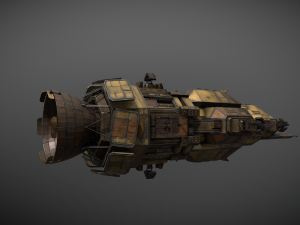 40spaceship Model 3D