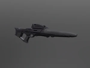 37-Kanone 3D Modell