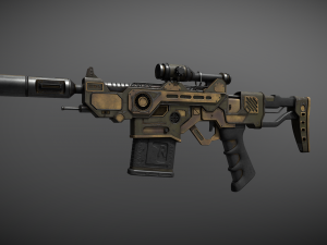 43AssualtRifle Model 3D