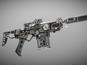 43AssualtRifle Model 3D