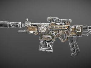 43AssualtRifle Model 3D
