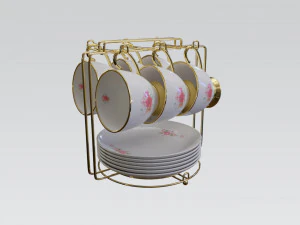 杯子套装 PBR 3D 模型