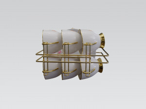 cup set pbr Modelo 3D