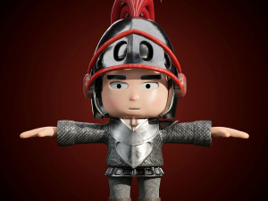 Little Warrior Niko 3D Model