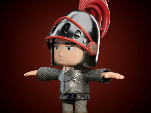 Little Warrior Niko 3D Model