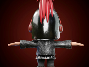 Little Warrior Niko 3D Model