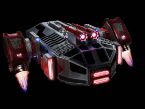 Nave Espacial Alfa-V1 Modelo 3D