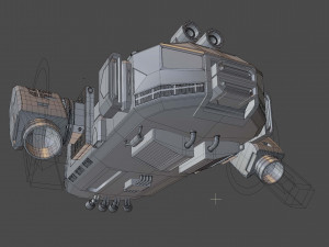 Alpha-V1 Spacecraft 3D Model
