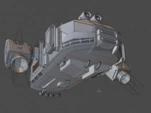 Alpha-V1 Spacecraft 3D Model