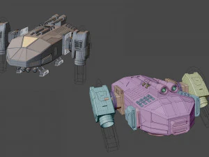 Alpha-V1 Spacecraft 3D Model