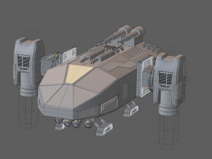 Alpha-V1 Spacecraft 3D Model