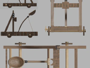 medieval catapult 3D Model