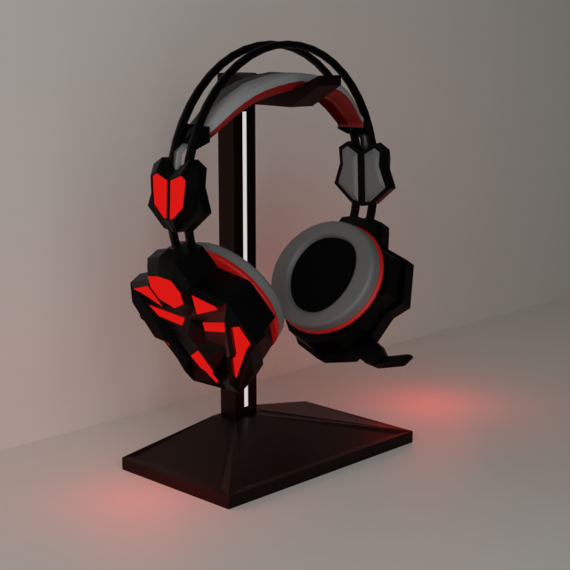 gamer headset audfonos gamer 3D Model .c4d .max .obj .3ds .fbx .stl .blend