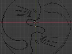 ying yang cat 3D 模型