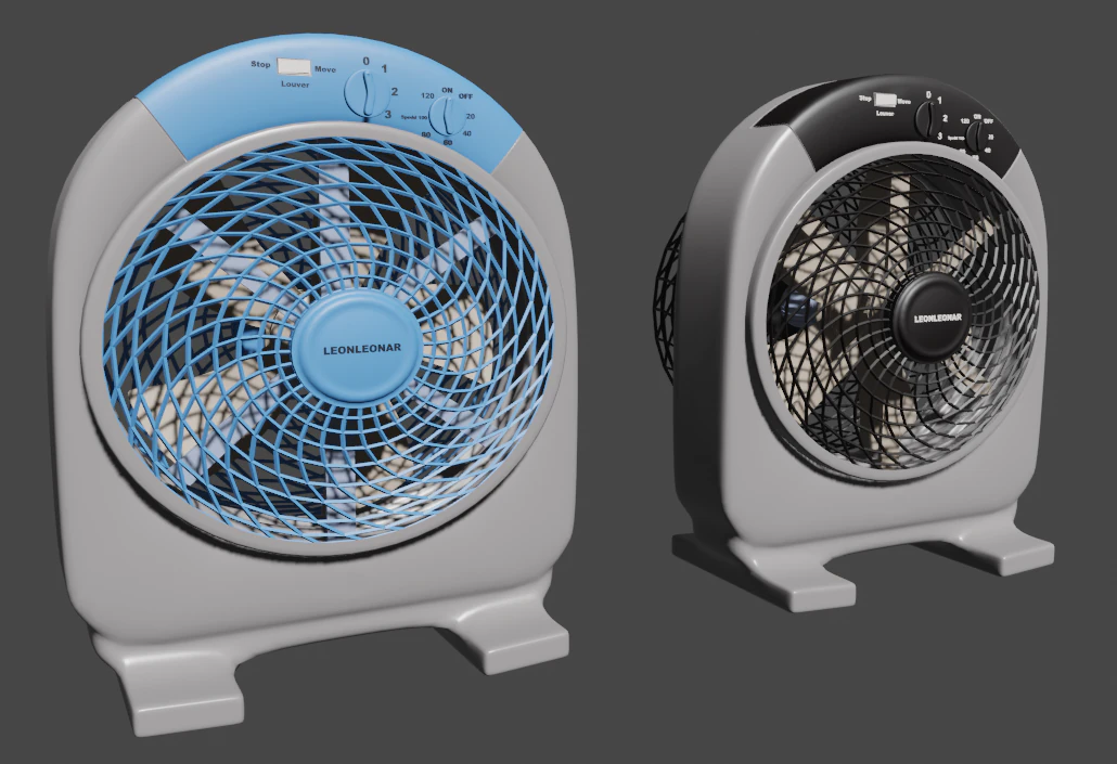 table fan ventilador de mesa ventilator 3D Model .c4d .max .obj .3ds .fbx .stl .blend 