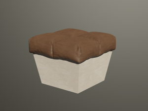 pouf Modelo 3D