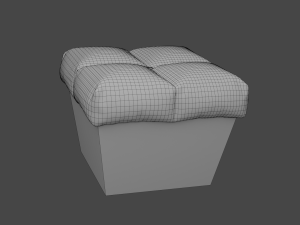 pouf 3D-Modell
