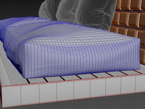chocolate sofa Model 3D