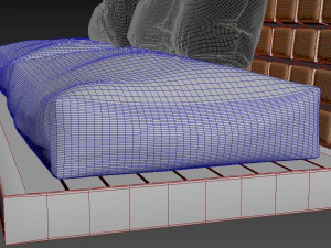 chocolate sofa 3D Model