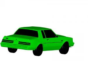 buick regal 1987 3D Model