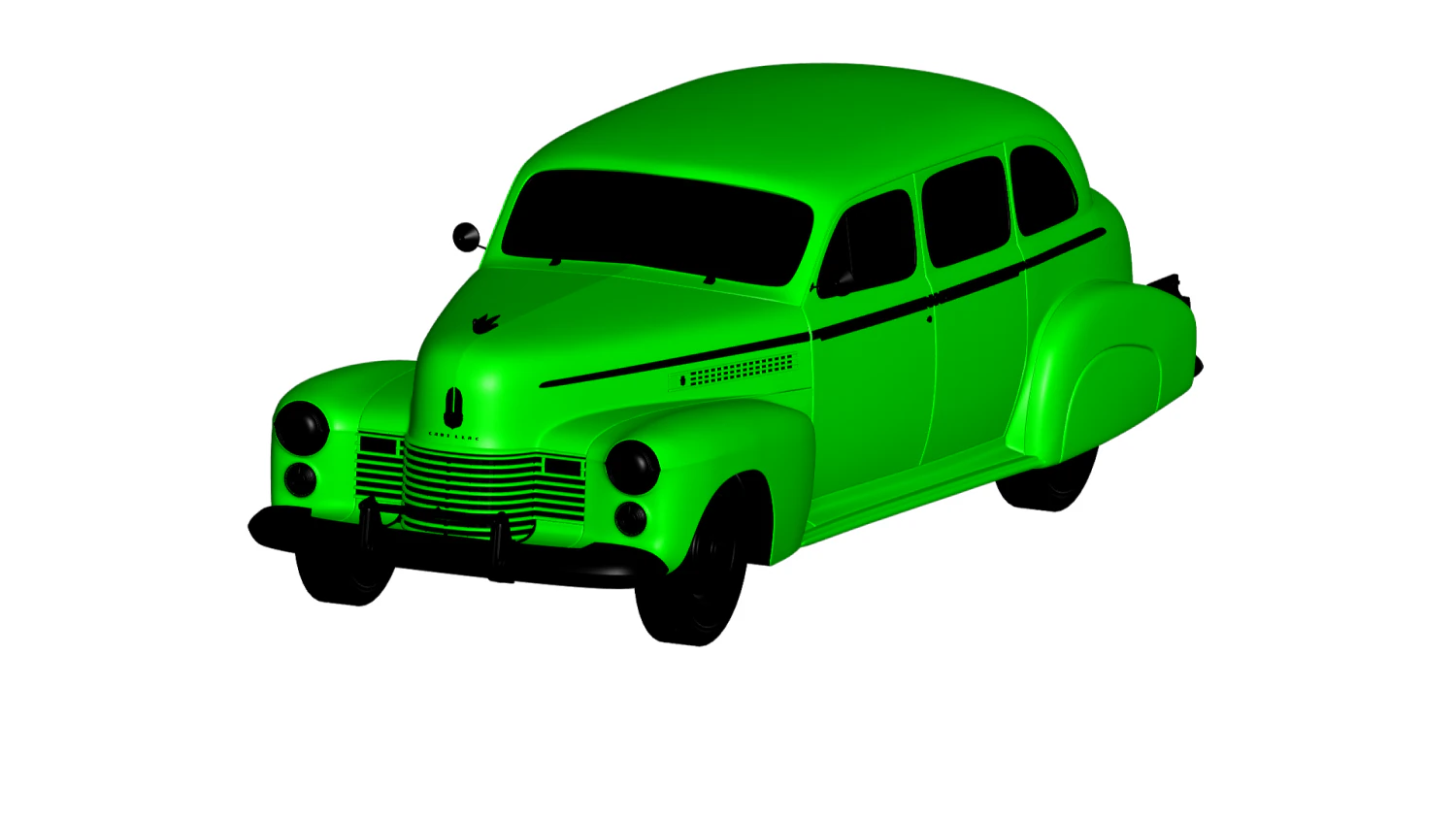 cadillac fleetwoo 1941 3D Model .c4d .max .obj .3ds .fbx .stl .blend 