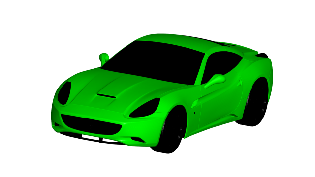 ferrari california 3D 模型 .c4d .max .obj .3ds .fbx .stl .blend 