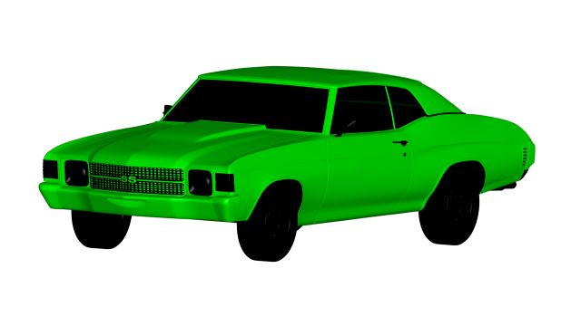 chevrolet chevelle ss 1971 3D Model .c4d .max .obj .3ds .fbx .stl .blend 