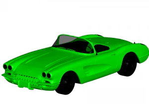 korvet chevrolet 1960 Model 3D