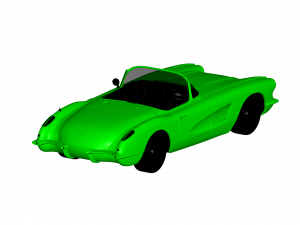 chevrolet 1960 corvette Model 3D