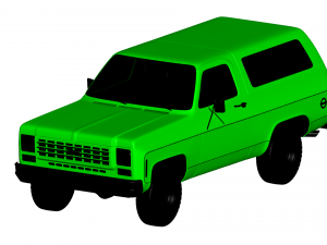 chevrolet blazer 1976 Modèle 3D