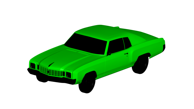 chevrolet monte carlo 1972 3D Model .c4d .max .obj .3ds .fbx .stl .blend 