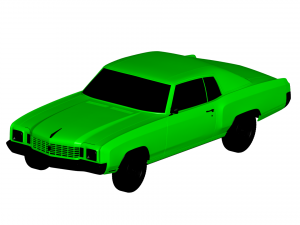 chevrolet monte carlo 1972 Modello 3D