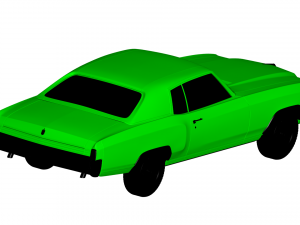 chevrolet monte carlo 1972 3D Model