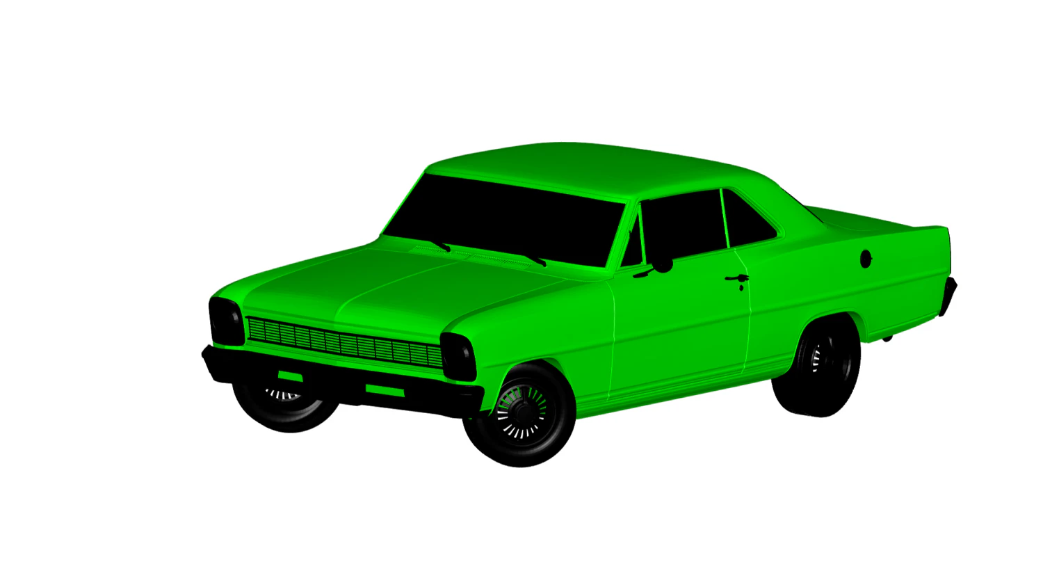 chevrolet nova ss 1966 3D Model .c4d .max .obj .3ds .fbx .stl .blend 