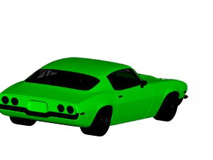 chevrolet camaro 1969 3D Model