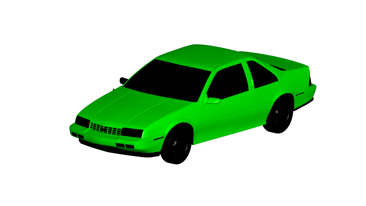 chevrolet beretta 1988 3D Model .c4d .max .obj .3ds .fbx .stl .blend 