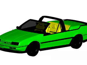 chevrolet beretta 1990 Model 3D