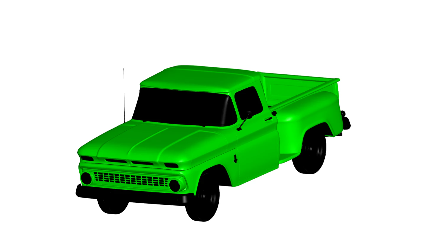chevrolet 1963 3D Model .c4d .max .obj .3ds .fbx .stl .blend