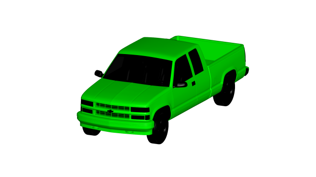 chevrolet 1988 3D 모델 .c4d .max .obj .3ds .fbx .stl .blend 
