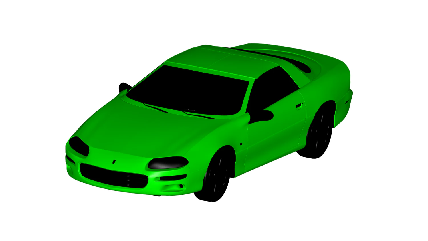 chevrolet camaro coupe 3D Model .c4d .max .obj .3ds .fbx .stl .blend 