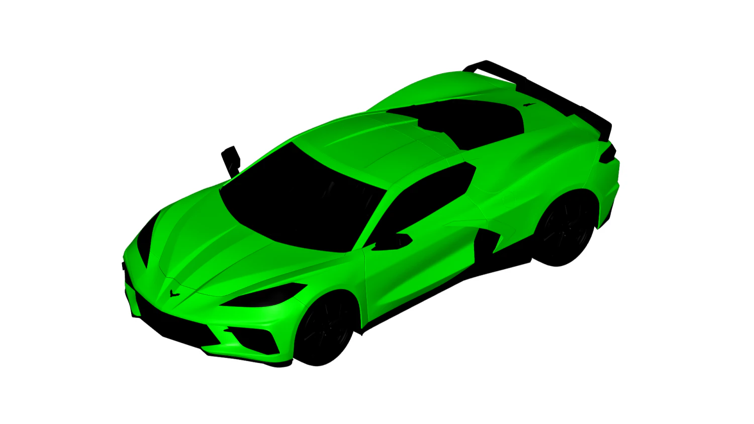 chevrolet corvette stingray 2020 3D Model .c4d .max .obj .3ds .fbx .stl .blend