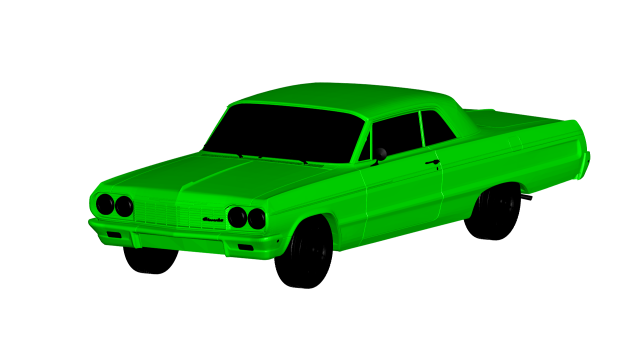chevrolet impala ss 1964 Model 3D .c4d .max .obj .3ds .fbx .stl .blend 