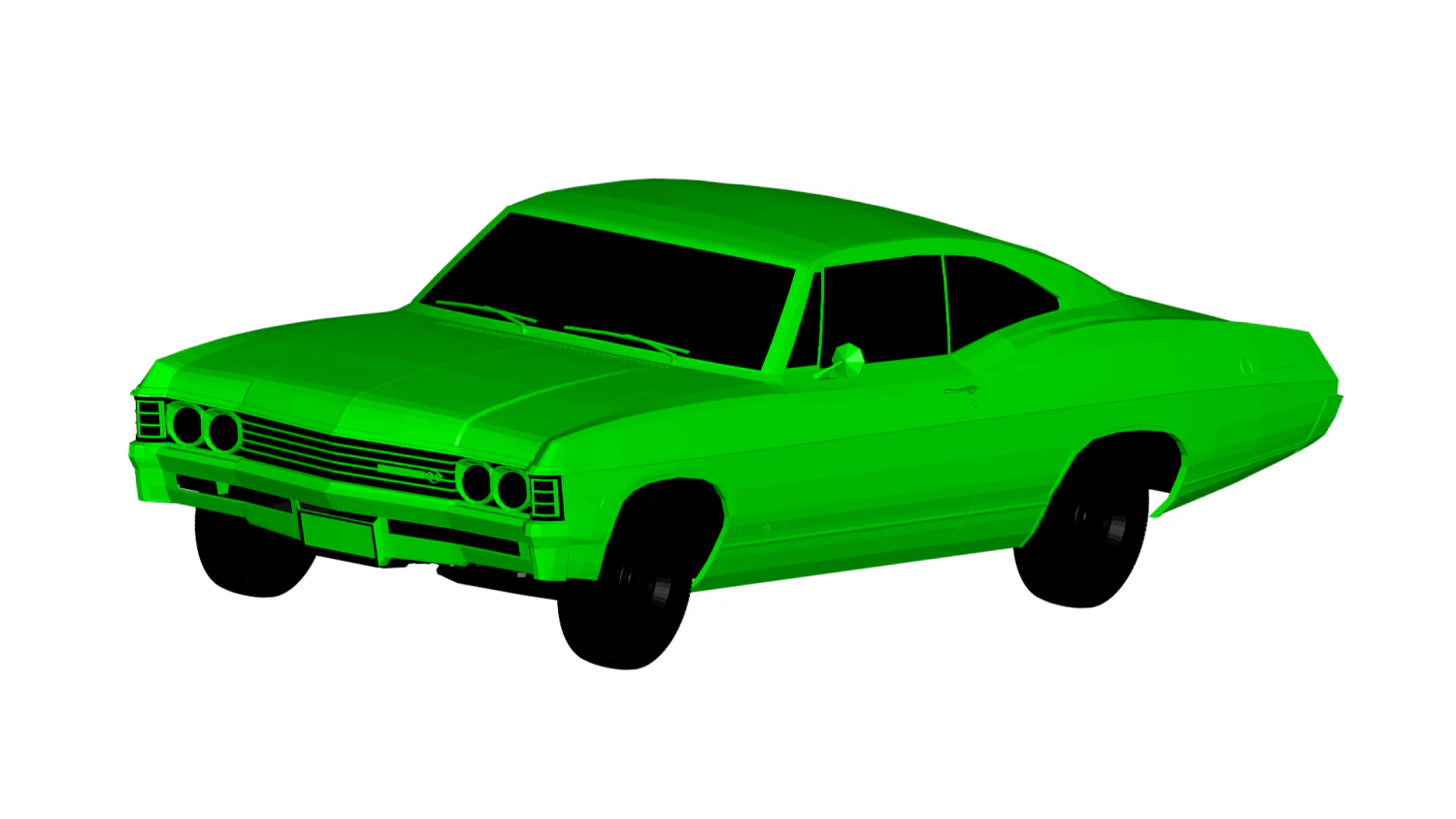 chevy impala 3D Model .c4d .max .obj .3ds .fbx .stl .blend 