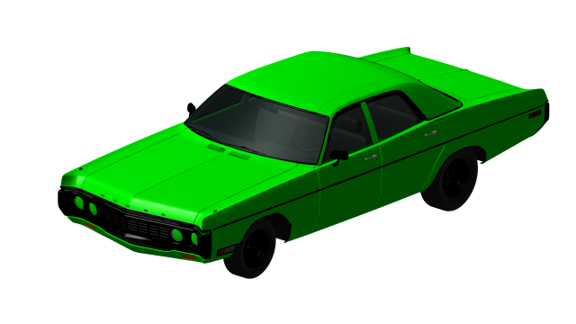 dodge polara 1970 3D 모델 .c4d .max .obj .3ds .fbx .stl .blend