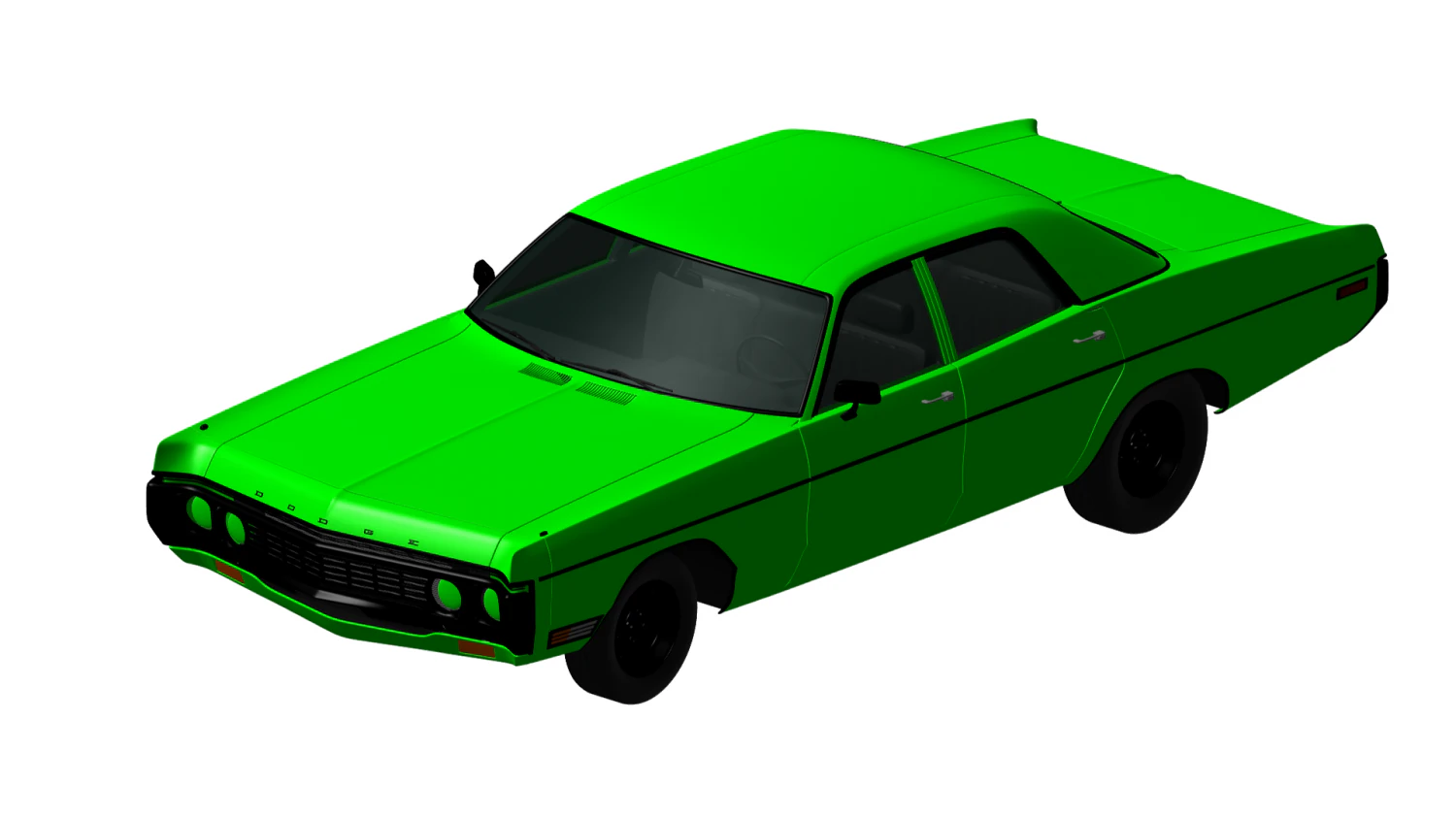 dodge polara 1970 3D Model .c4d .max .obj .3ds .fbx .stl .blend 
