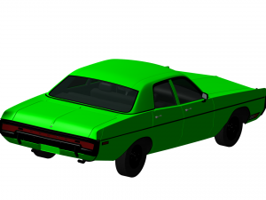 dodge polara 1970 Modelo 3D
