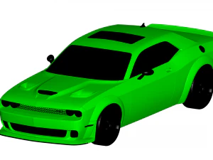Dodge Challenger srt 2018 3D Model