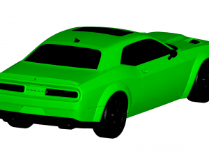 dodgechallenger srt 2018 Model 3D