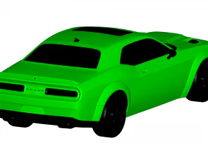 dodgechallenger srt 2018 3D Model