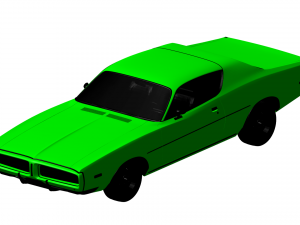 dodge charger 1972 3Dモデル